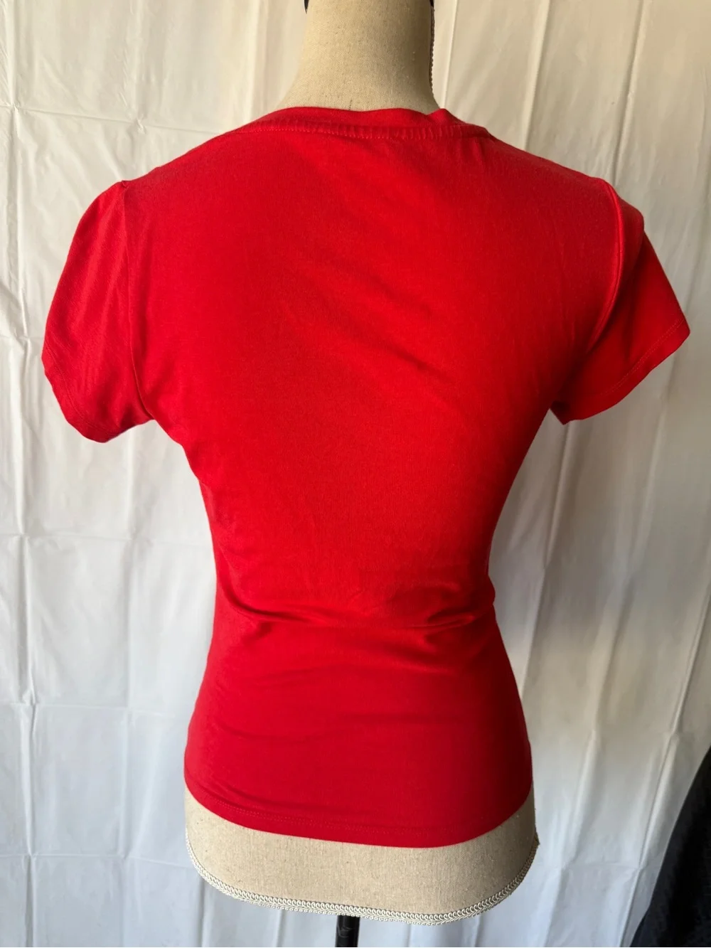 Cotton On Red Short Sleeve Crewneck Tee